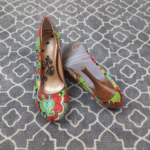 *NAUGHTY MONKEY High Heels Floral Pumps Sz 6M